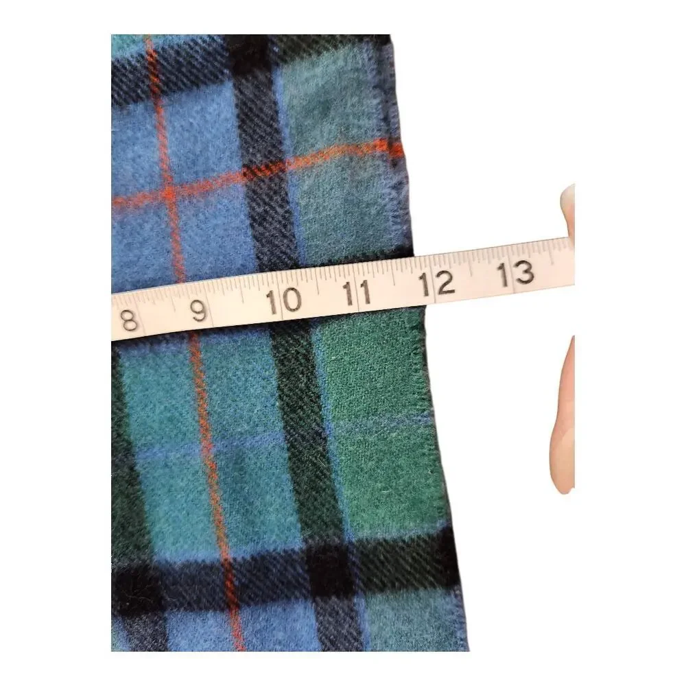 Ingles Buchan scarf 100% Lambswool tartan made is Scotland plaid fringe